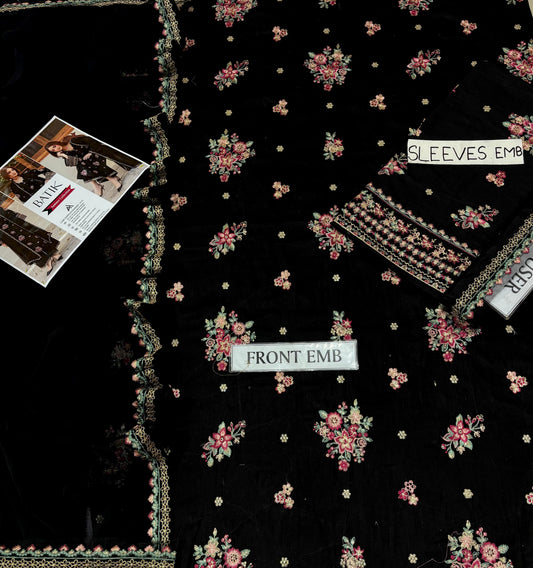 3-piece embroidered suit by BATIK from the Summer Collection.
