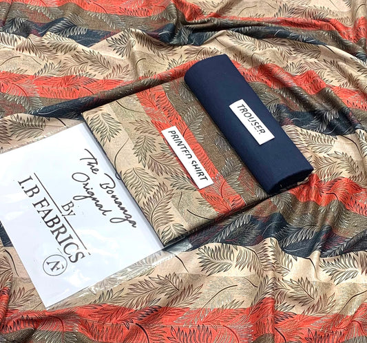 An elegant 2-piece unstitched lawn suit by The Original Bonanza