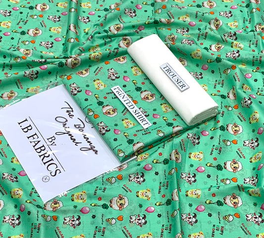 2-piece unstitched lawn suit