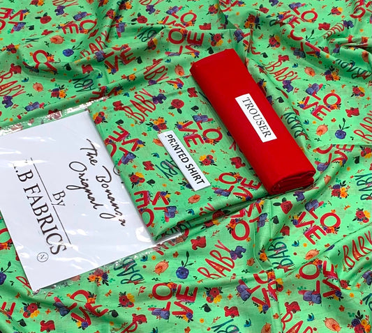 2-piece unstitched lawn suit by The Original Bonanza