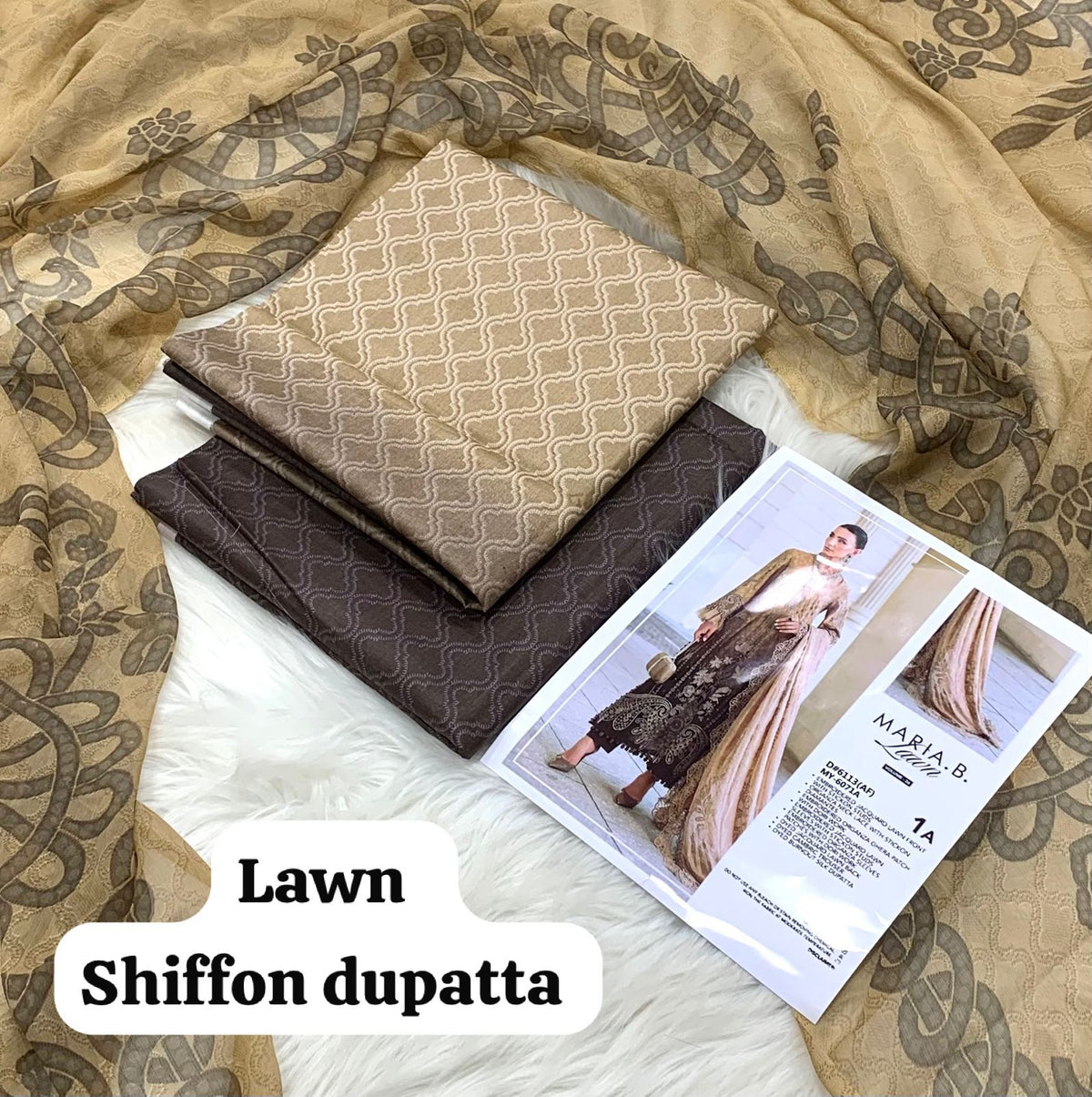 MARIA.B. Lawn 3 Piece Unstitched Suit | Buy Online in Pakistan | Bella's Creation