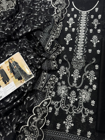 3-piece embroidered suit by Zareen from the Hajra Imaan collection.