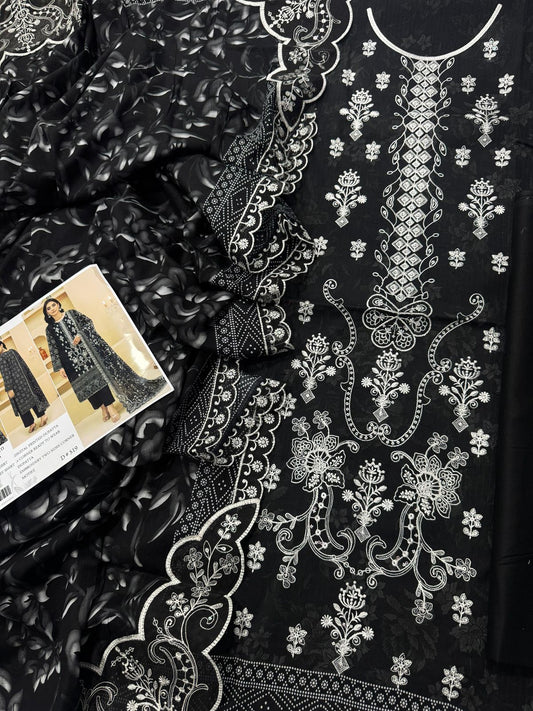 3-piece embroidered suit by Zareen from the Hajra Imaan collection.