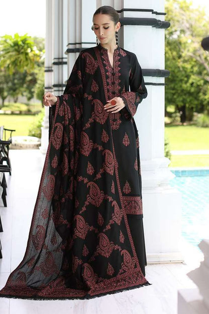 Bareeze Winter Collection 7637 | 3-Piece Heavy Embroidered Dhanak Suit