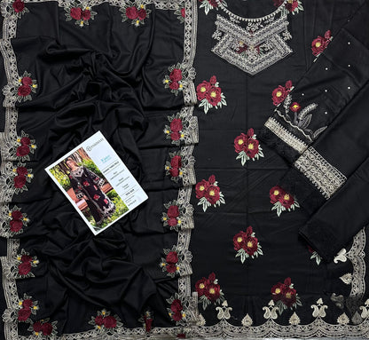Parishay Premium Dhanak 3-Piece Embroidered Suit | Winter Collection 2026 | TFS-019