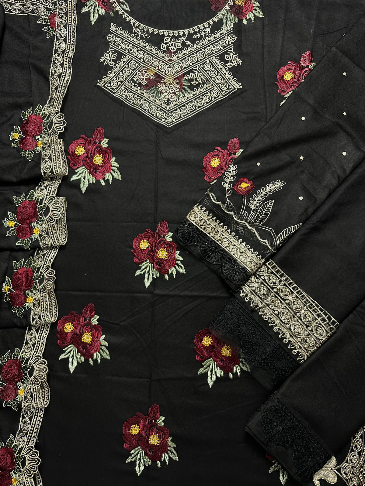 Parishay Premium Dhanak 3-Piece Embroidered Suit | Winter Collection 2026 | TFS-019