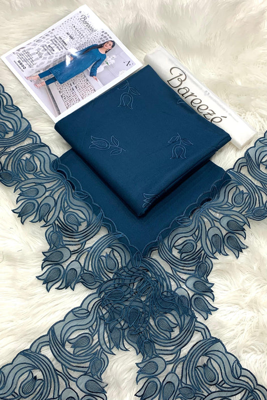 Bareeza Vol.1 #5001 – Dhanak Marina Embroidered Winter 2-Piece