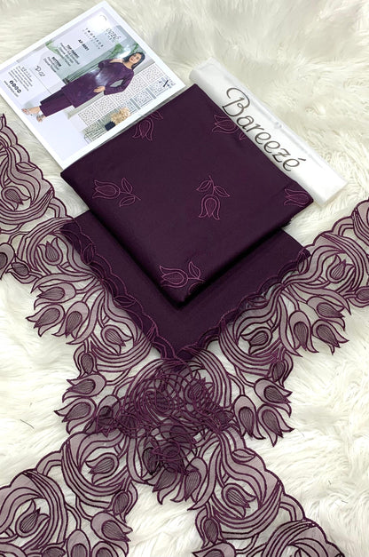 Bareeza Vol.1 #5001 – Dhanak Marina Embroidered Winter 2-Piece