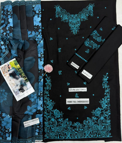 Maria.B FF:7636 – Dhanak Embroidered Winter Suit