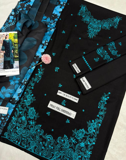 Maria.B FF:7636 – Dhanak Embroidered Winter Suit