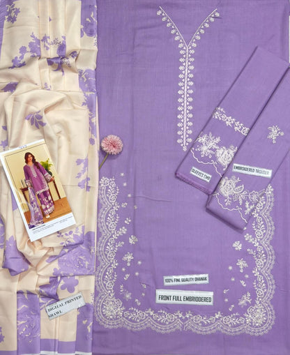 Zara Shahjahan 7627 – Dhanak Embroidered Winter Suit
