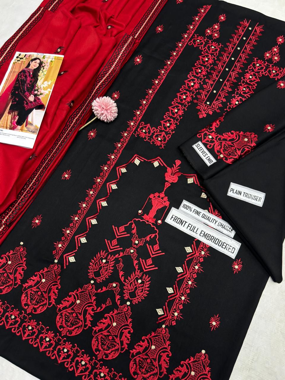 Neelam Munir FF:7639 – Dhanak Embroidered Winter Suit