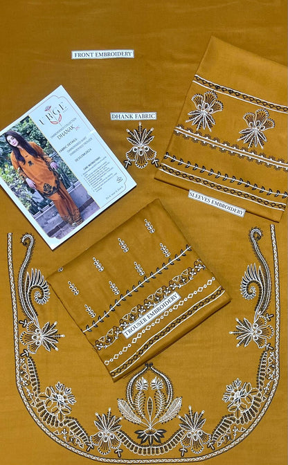 Urge Pure Dhanak Embroidered 2PC Suit – Winter Collection