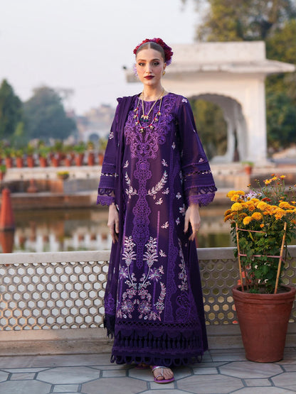 Mahnur 9005 Dhanak Embroidered Suit – Purple | Winter Collection 2026-27