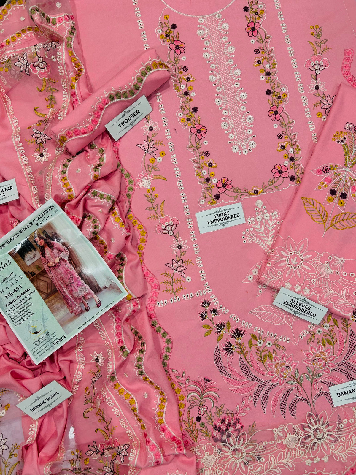 Charizma NF-431 – Premium Dhanak Embroidered Winter 3-Piece Suit