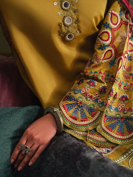 Ethnic NF 430 Premium Dhanak Heavy Embroidered 3-Piece Winter Suit