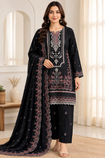 Bareeze 6009 Karandi Embroidered 3-Piece Suit