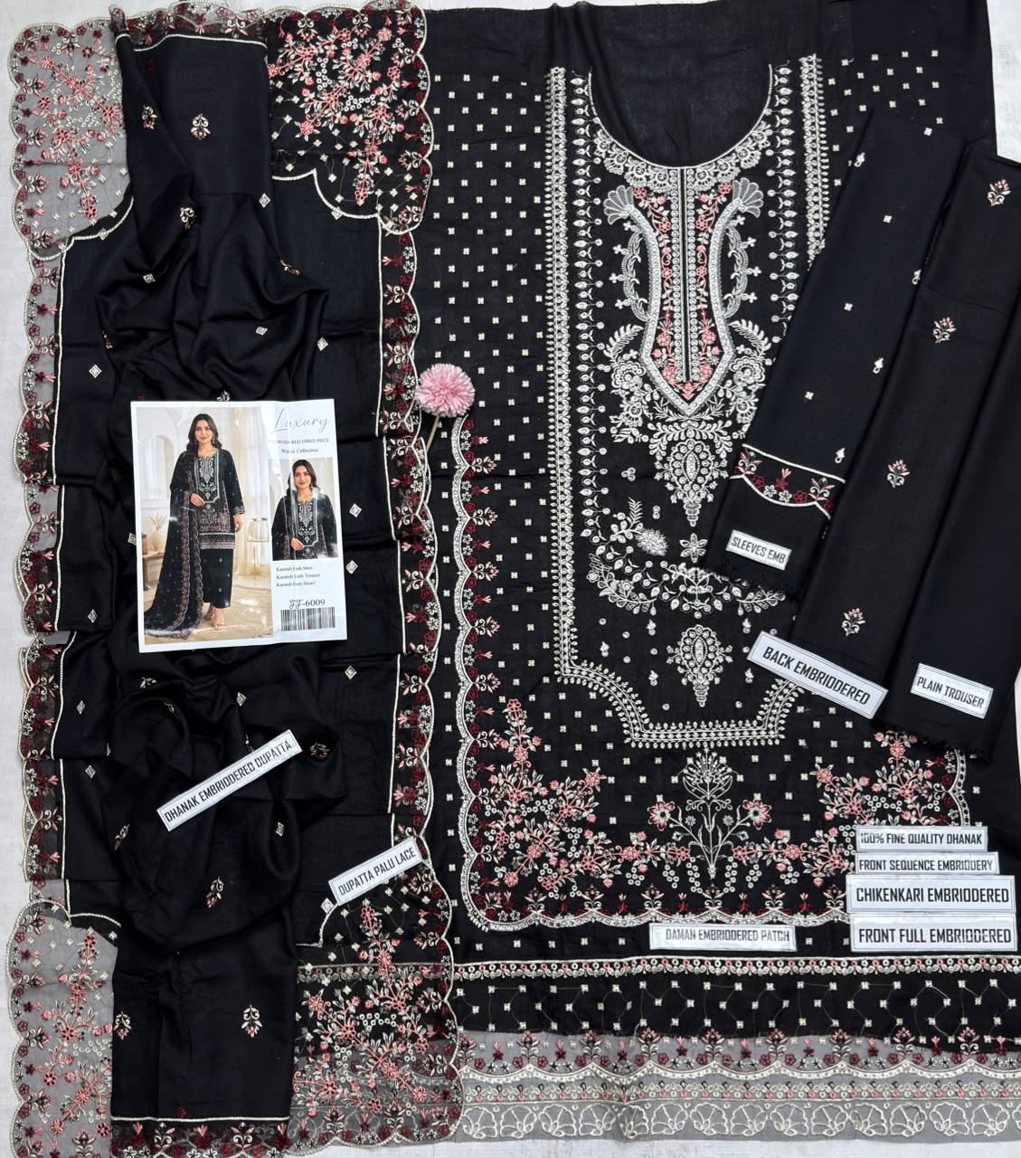 Bareeze 6009 Karandi Embroidered 3-Piece Suit