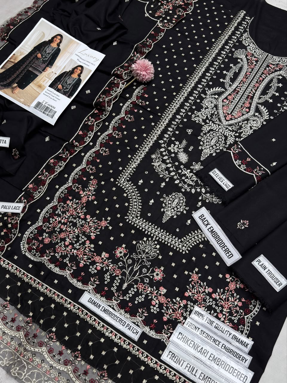 Bareeze 6009 Karandi Embroidered 3-Piece Suit
