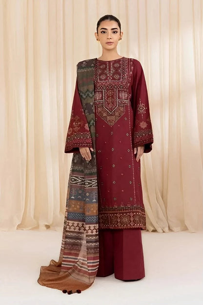 Sapphire 2708 Premium Airjet Dhanak Embroidered Winter Suit - Model View