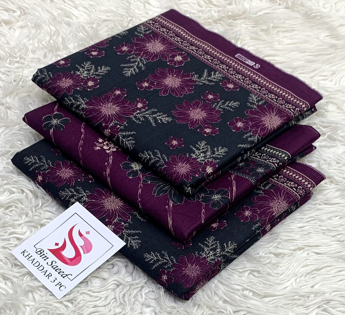 Bin Saeed Khaddar 3PC Unstitched Suit 2026