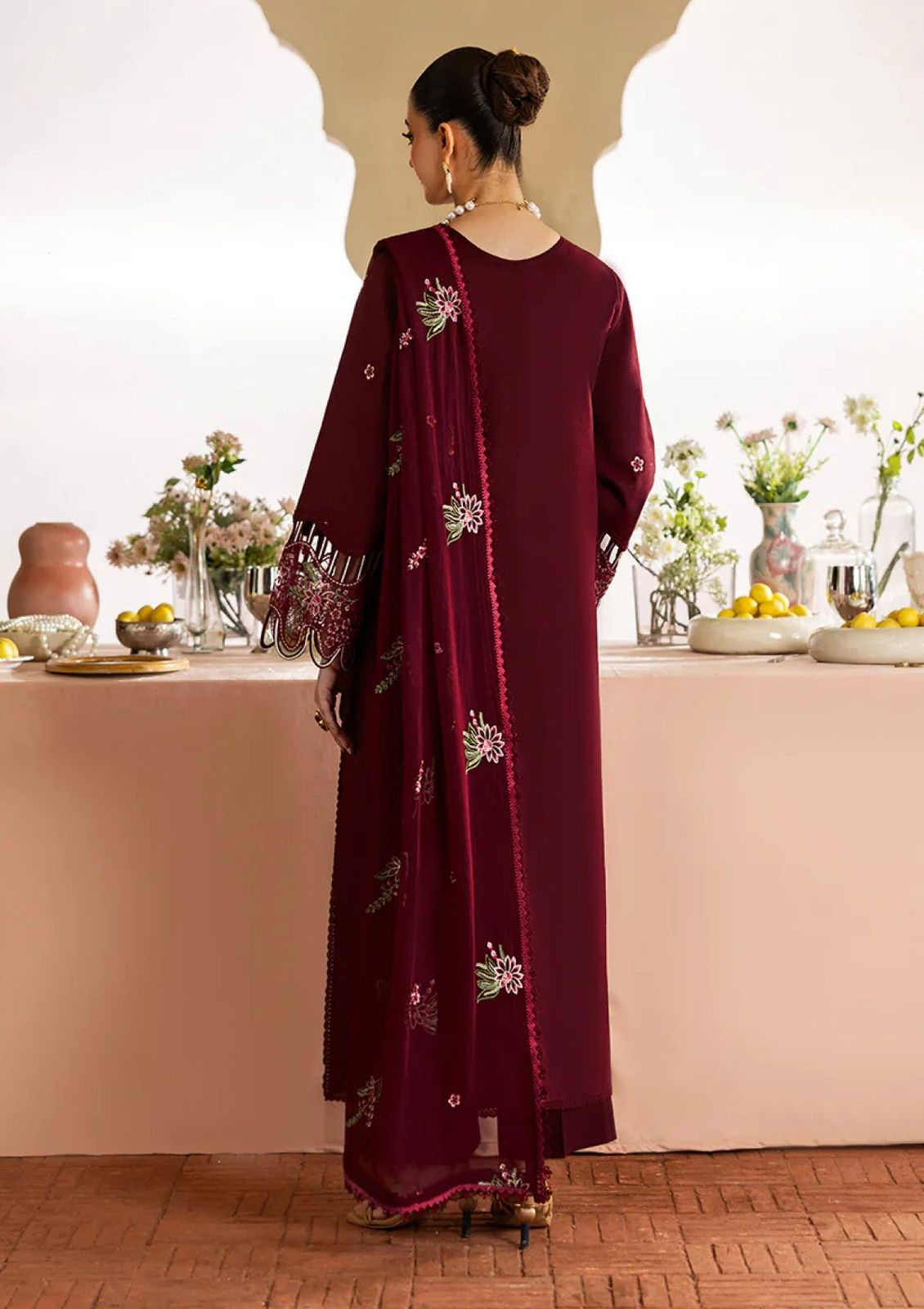 Mahnur Premium Dhanak 3-Piece Embroidered Suit | Winter Collection 2026