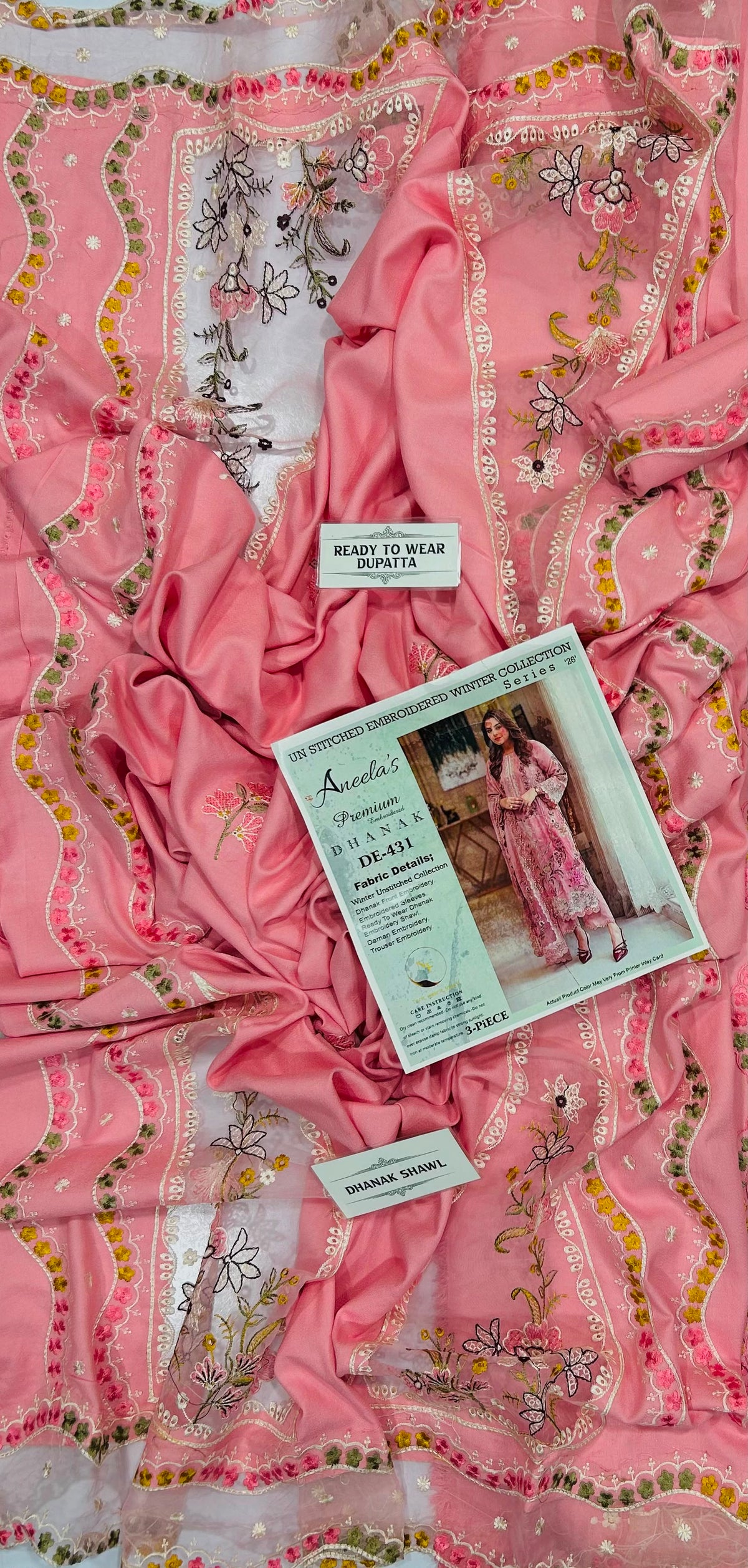Charizma NF-431 – Premium Dhanak Embroidered Winter 3-Piece Suit