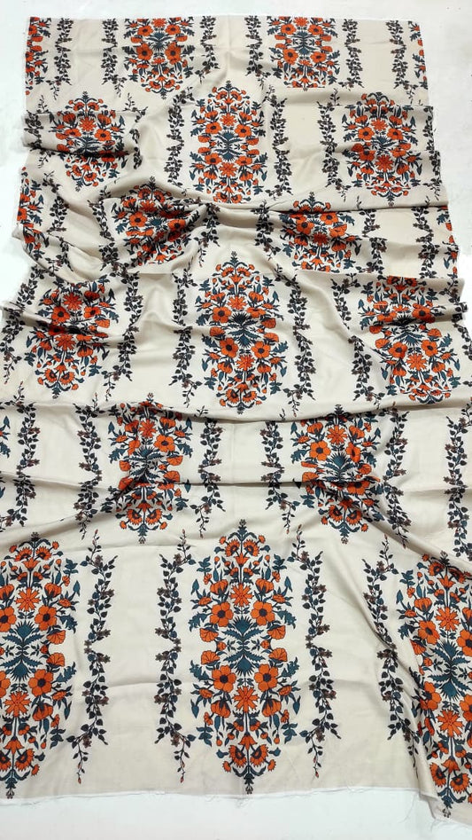 Asling Premium Dhanak 3PC Embroidered Suit with Wool Shawl