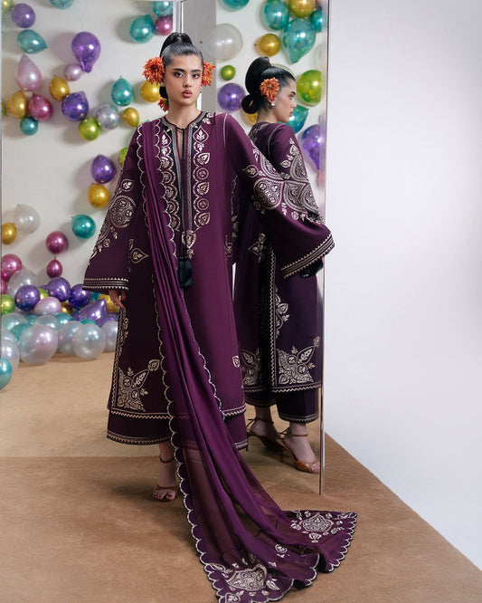 Nain Preet Premium Version NF 1023–1026 Dhanak Embroidered 3-Piece Suit