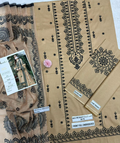 Aneela's Summer Lawn Three Piece Unstitched Suit Vol.4 – Bella's Creation
