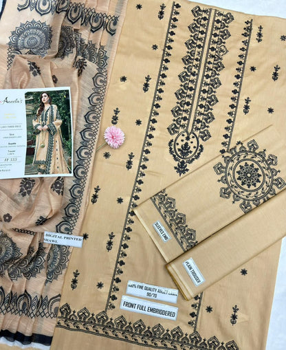 Aneela's Summer Lawn Three Piece Unstitched Suit Vol.4 – Bella's Creation