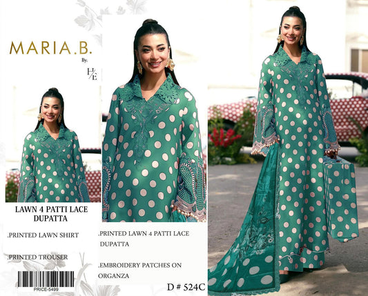 MARIA.B. Lawn 4 Patti Lace Dupatta