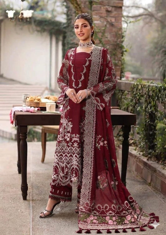 3-piece embroidered lawn suit by Kahf from the Premium Luxury Lawn