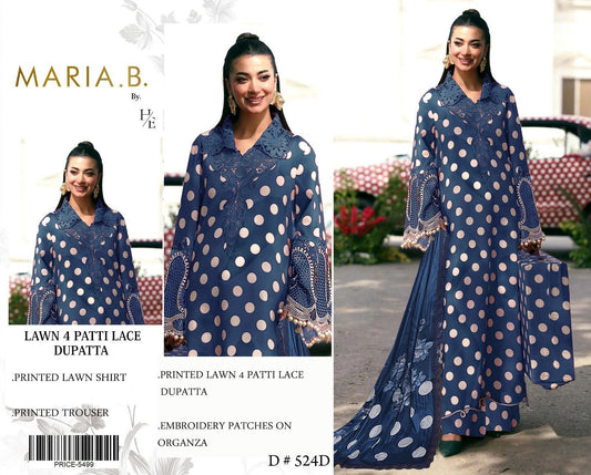 MARIA.B. Lawn 4 Patti Lace Dupatta set