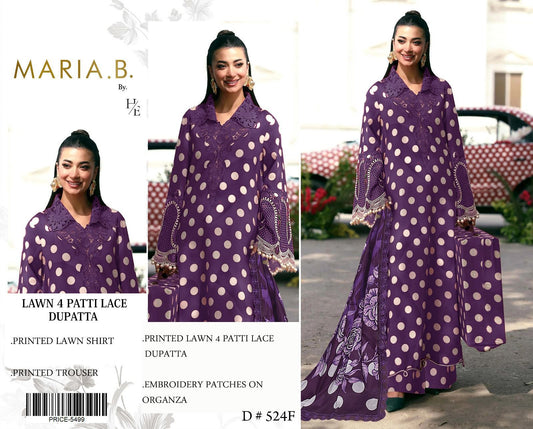 MARIA.B. Lawn 4 Patti Lace Dupatta set