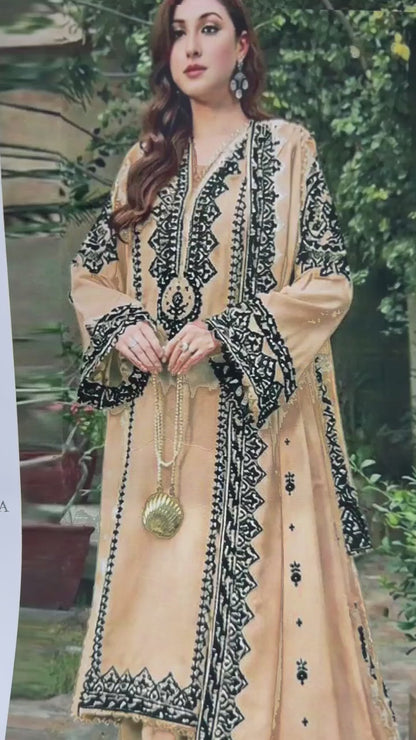 Aneela's Summer Lawn Three Piece Unstitched Suit Vol.4 – Bella's Creation