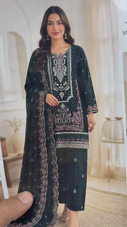 Bareeze 6009 Karandi Embroidered 3-Piece Suit