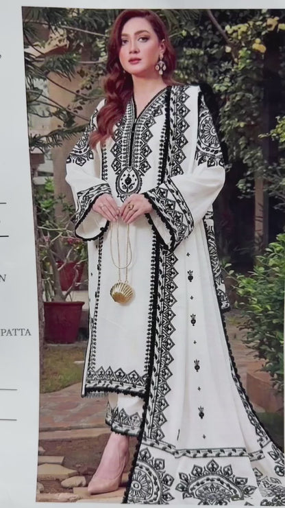 Aneela's Summer Lawn Three Piece Unstitched Suit Vol.3 – Bella's Creation