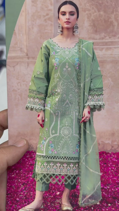 Parishay 9020 | Premium Dhanak Heavy Embroidery 3-Piece Winter Suit